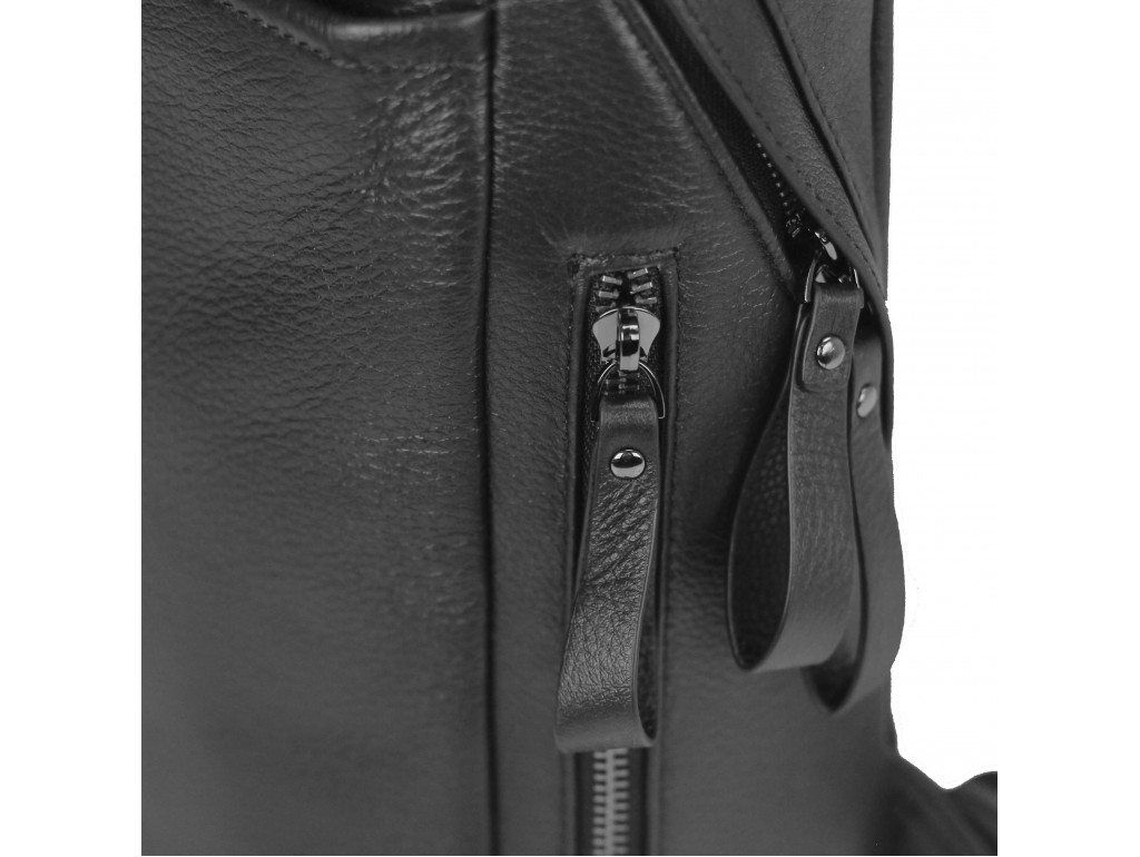 Рюкзак шкіряний чорний Tiding Bag B3-1663A-11NM - Royalbag