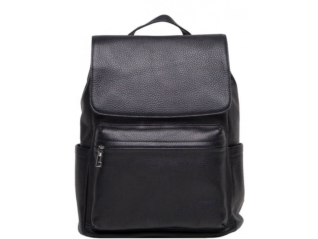 Чоловічий чорний шкіряний рюкзак Tiding Bag B3-2015-14A - Royalbag