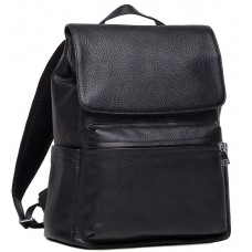 Мужской черный кожаный рюкзак Tiding Bag B3-2015-14A - Royalbag Фото 2