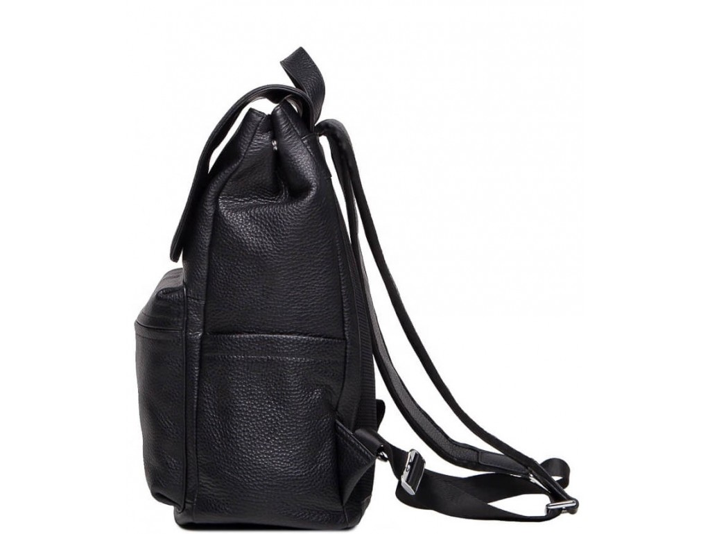 Мужской черный кожаный рюкзак Tiding Bag B3-2015-14A - Royalbag