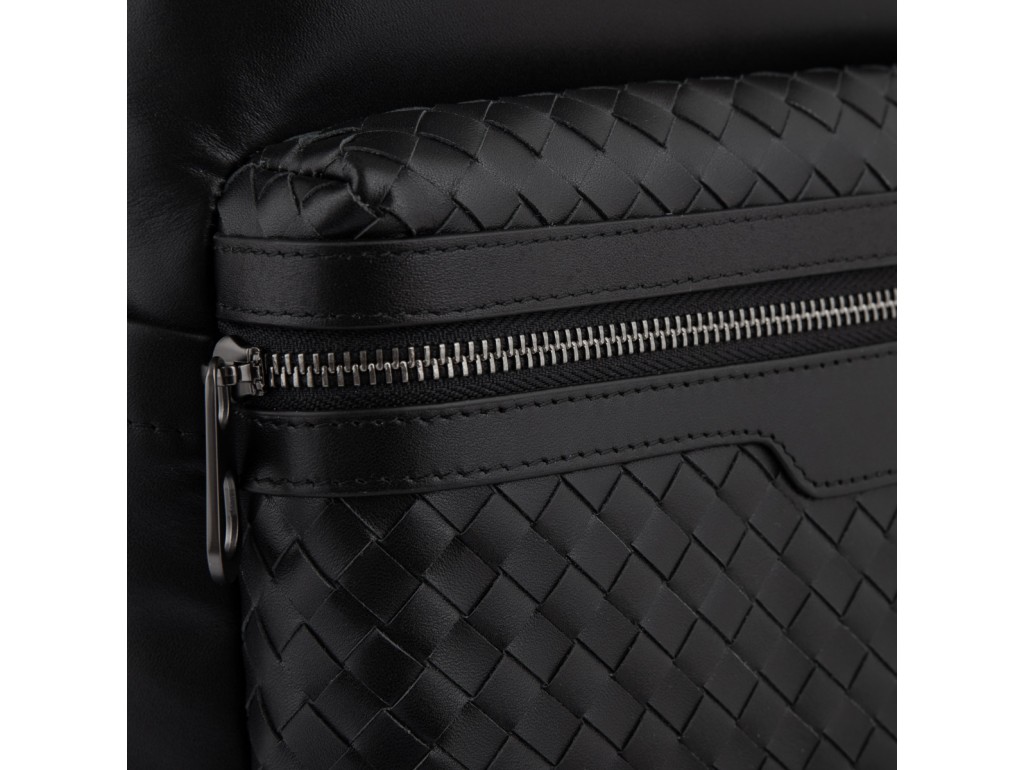 Чоловічий шкіряний рюкзак з плетінням Tiding Bag B3-8608A - Royalbag