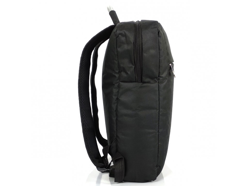 Текстильний чорний рюкзак для ноутбука Tiding Bag BPT01-CV-086A - Royalbag