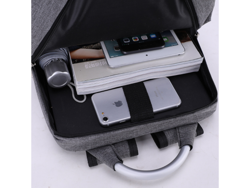 Текстильний чорний рюкзак для ноутбука Tiding Bag BPT01-CV-086A - Royalbag