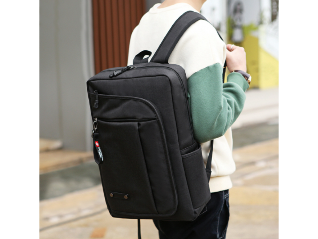 Мужской большой рюкзак для ноутбука Tiding Bag BPT01-CV-2013A - Royalbag