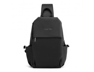Черный рюкзак-слинг мягкий Tiding Bag BPT01-CV-3395A - Royalbag