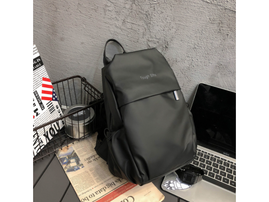 Черный рюкзак-слинг мягкий Tiding Bag BPT01-CV-3395A - Royalbag