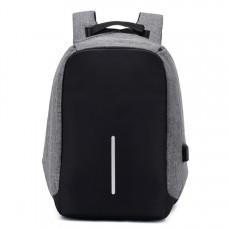 Текстильный серый мужской рюкзак для ноутбука Tiding Bag BPT01-CV-9001G - Royalbag