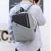 Серый мужской рюкзак для ноутбука с черной вставкой Tiding Bag BPT01-CV-ZQ2020G - Royalbag Фото 6