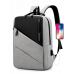 Серый мужской рюкзак для ноутбука с черной вставкой Tiding Bag BPT01-CV-ZQ2020G - Royalbag Фото 3
