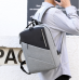 Серый мужской рюкзак для ноутбука с черной вставкой Tiding Bag BPT01-CV-ZQ2020G - Royalbag Фото 5