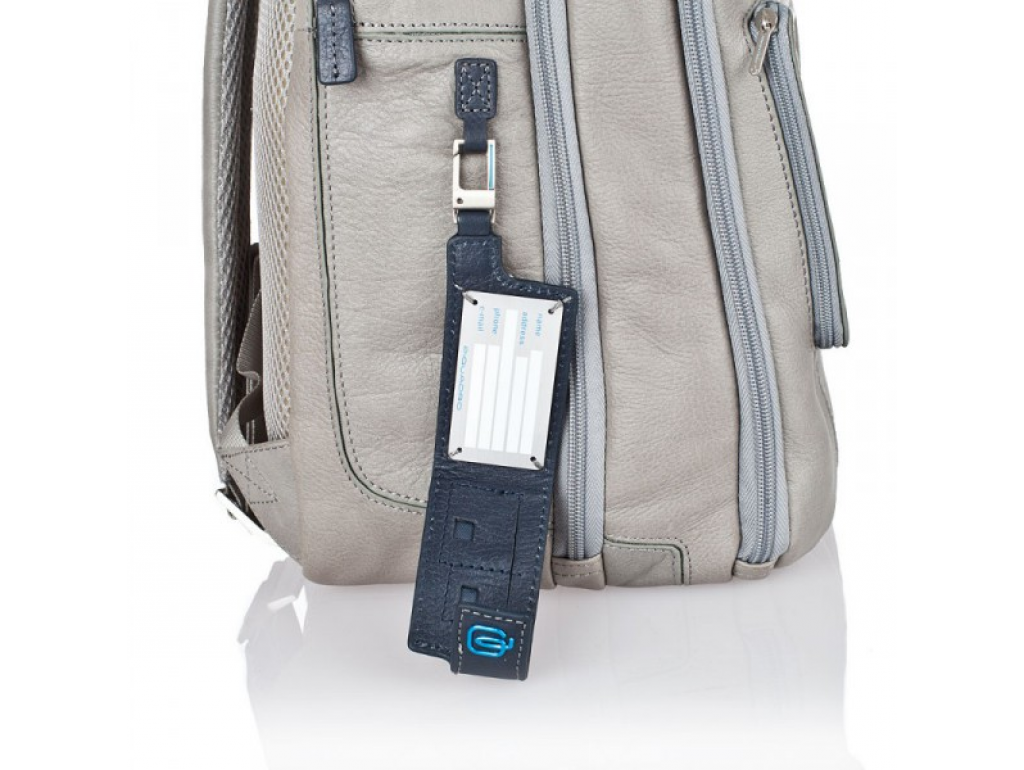 Шкіряний рюкзак сірий з відділенням для ноутбука Piqvadro CA1813VI_GRB - Royalbag