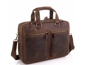 Сумка для ноутбука в винтажном стиле мужская Tiding Bag D4-001R - Royalbag