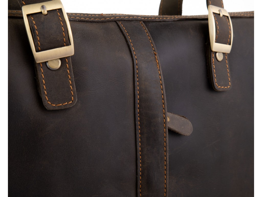 Ділова чоловіча шкіряна сумка для ноутбука і документів Tiding Bag D4-004R - Royalbag