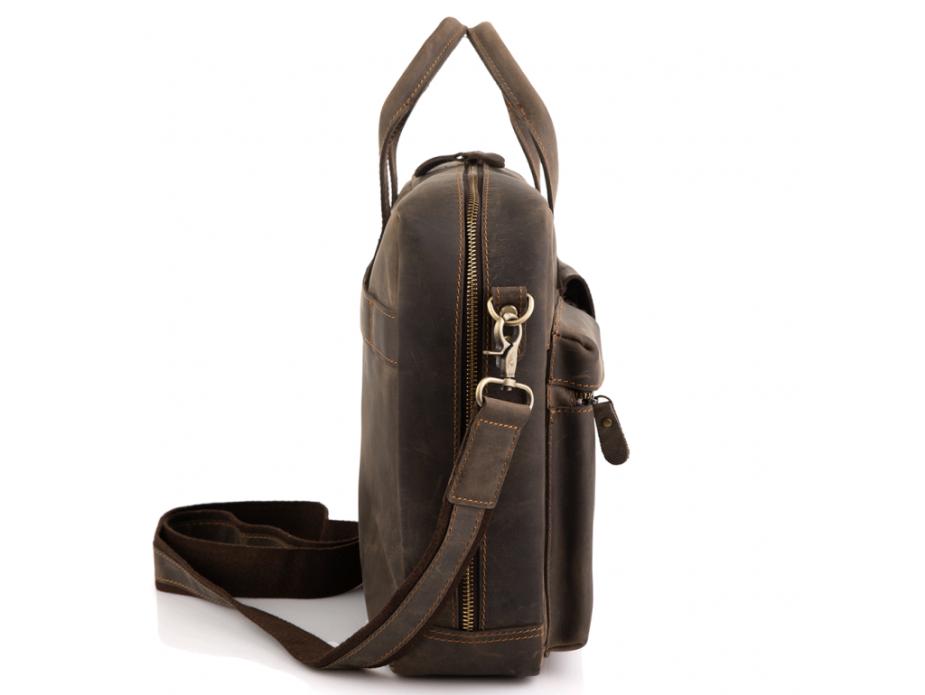 Вінтажна шкіряна сумка для ноутбука Tiding Bag D4-058R - Royalbag