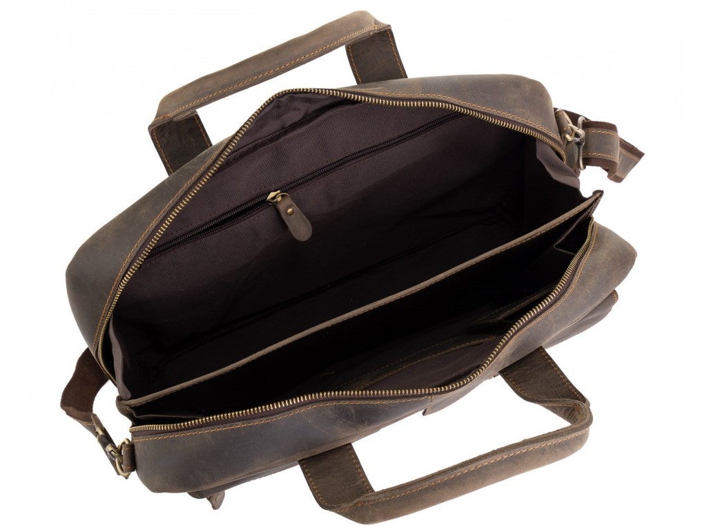 Винтажная кожаная сумка для ноутбука Tiding Bag D4-058R - Royalbag