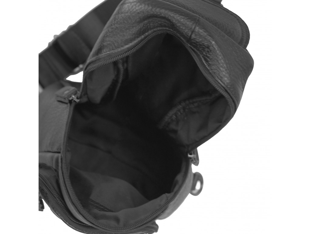 Чоловіча сумка-слінг чорна Tiding Bag M35-1008A - Royalbag