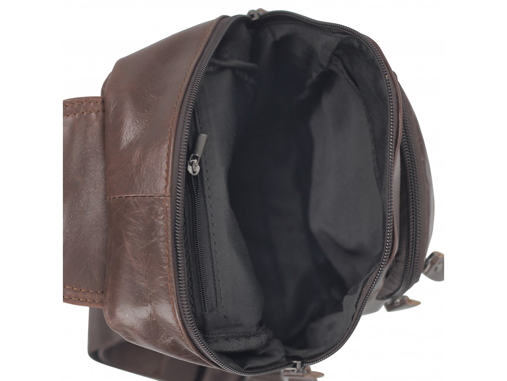 Мужская сумка-слинг коричневого цвета Tiding Bag M35-1008C - Royalbag