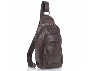 Мужская сумка-слинг коричневого цвета Tiding Bag M35-1008C - Royalbag