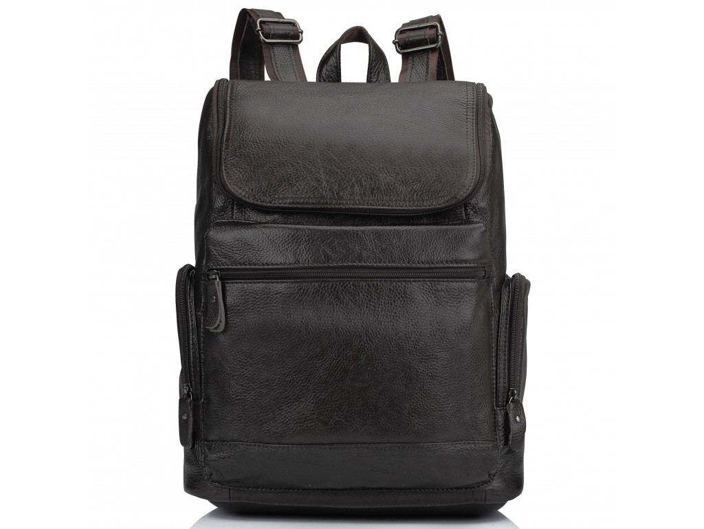 Мужской кожаный рюкзак коричневый Tiding Bag M35-1017B - Royalbag