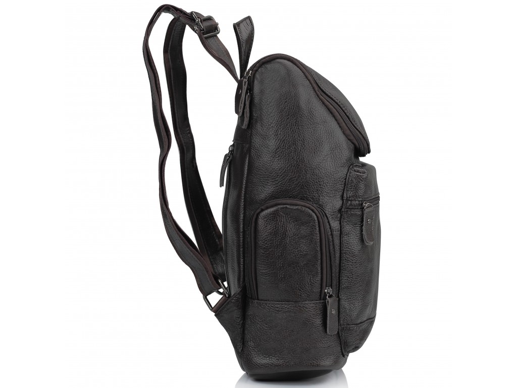 Чоловічий шкіряний рюкзак коричневий Tiding Bag M35-1017B - Royalbag
