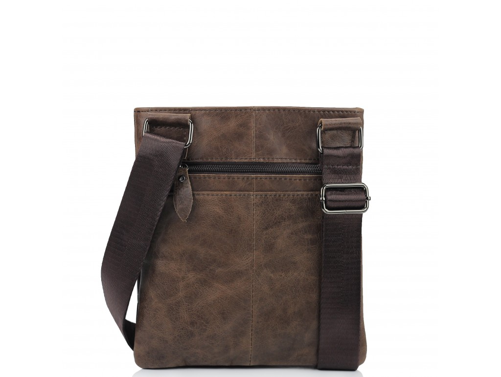 Чоловіча шкіряна сумка через плече коричнева Tiding Bag M35-703B - Royalbag
