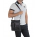 Мессенджер через плечо мужской кожаный черный Tiding Bag M35-9012A - Royalbag Фото 3