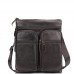 Мессенджер через плечо мужской кожаный коричневый Tiding Bag M35-9012B - Royalbag Фото 4