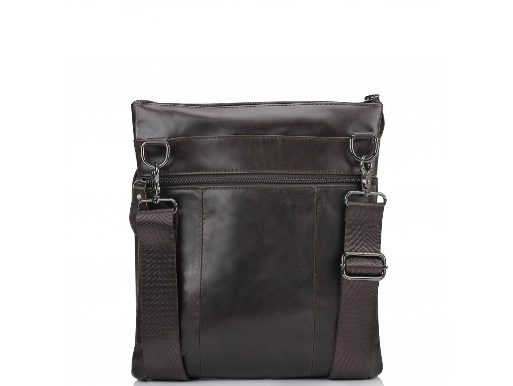 Мессенджер через плечо мужской кожаный коричневый Tiding Bag M35-9012B - Royalbag
