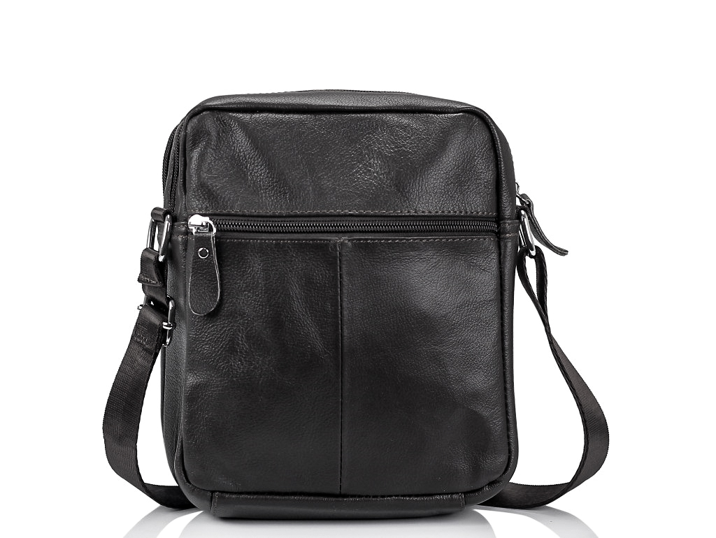 Мужская черная сумка через плечо Tiding Bag M38-1031A - Royalbag