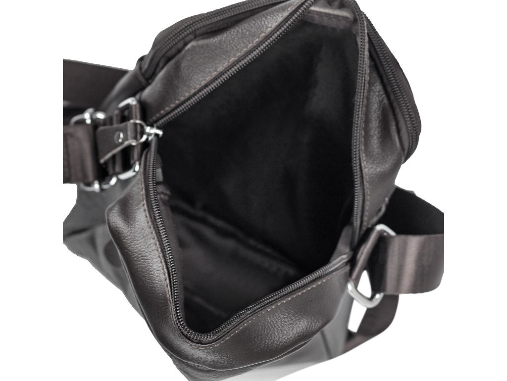 Чоловіча чорна сумка через плече Tiding Bag M38-1031A - Royalbag