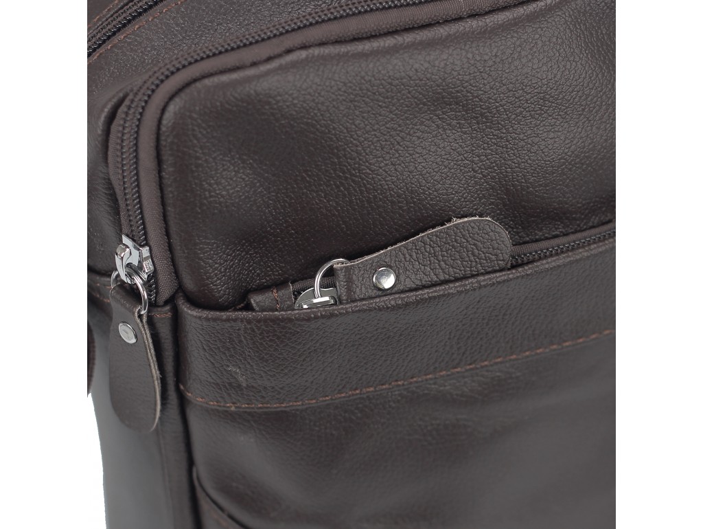 Чоловіча коричнева сумка через плече Tiding Bag M38-1031C - Royalbag