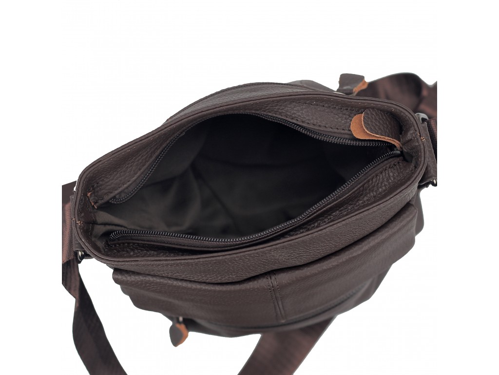 Мессенджер коричневий чоловічий Tiding Bag M38-7812C - Royalbag
