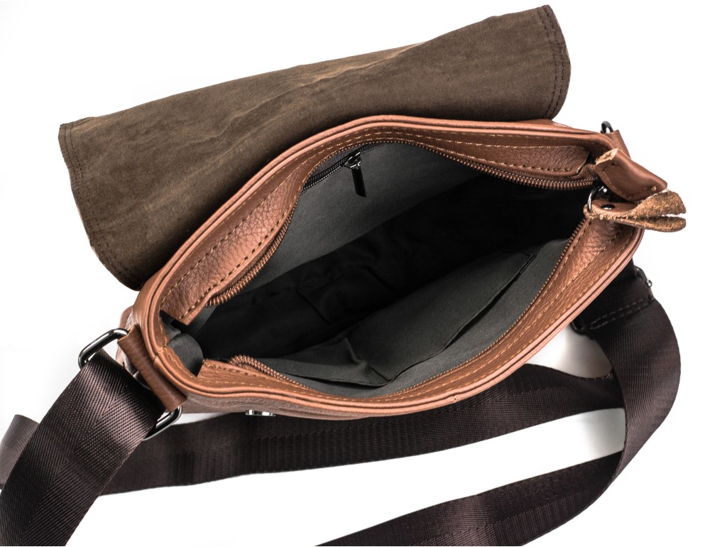 Мессенджер через плечо мужской кожаный Tiding Bag M38-8136C - Royalbag