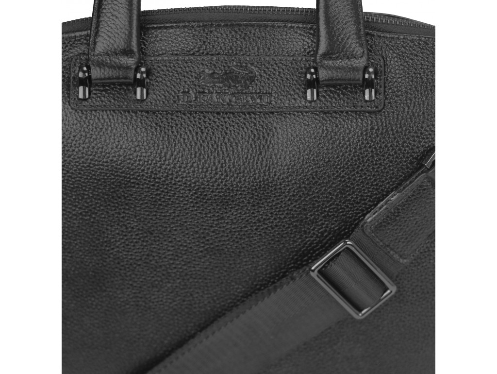 Кожаная черная сумка мужская с ручками Tiding Bag M38-9160-1A - Royalbag