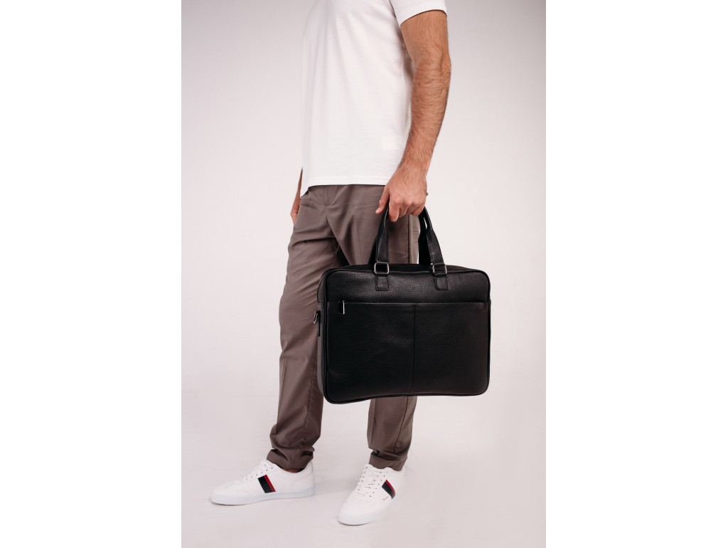 Сумка-портфель чоловіча шкіряна для ноутбука і документів Tiding Bag M8018A - Royalbag