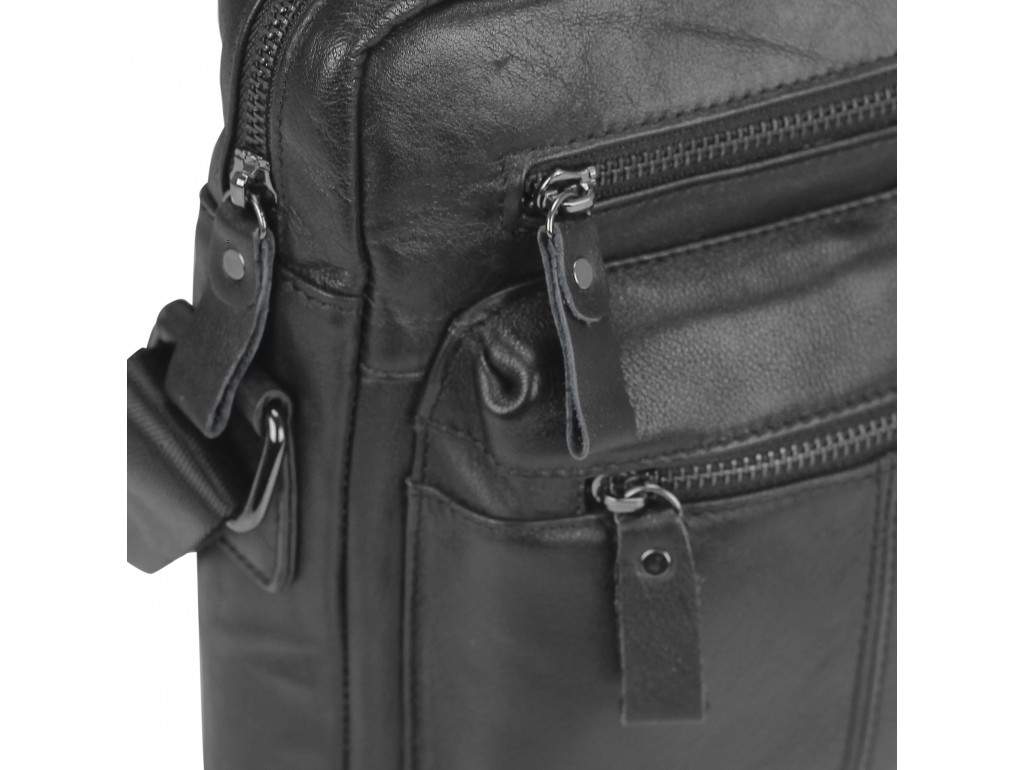 Черная мужская сумка-мессенджер Tiding Bag N2-0015A - Royalbag