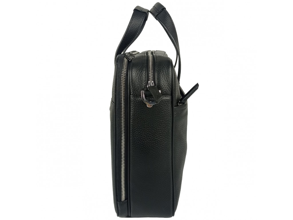 Сумка для ноутбука кожаная мужская черная Tiding Bag N2-1010A - Royalbag