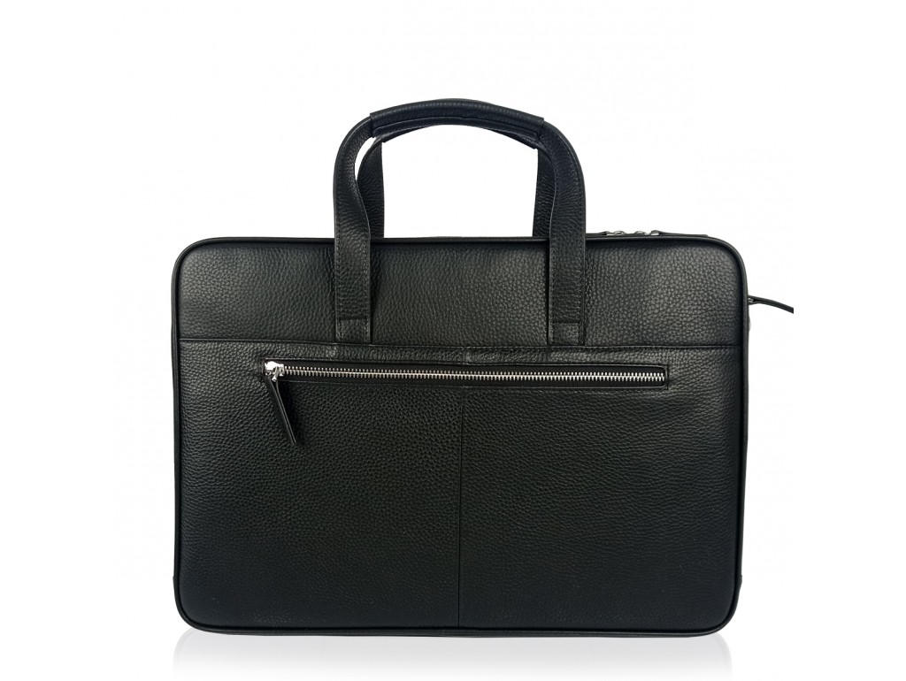 Сумка для ноутбука шкіряна чоловіча чорна Tiding Bag N2-1010A - Royalbag