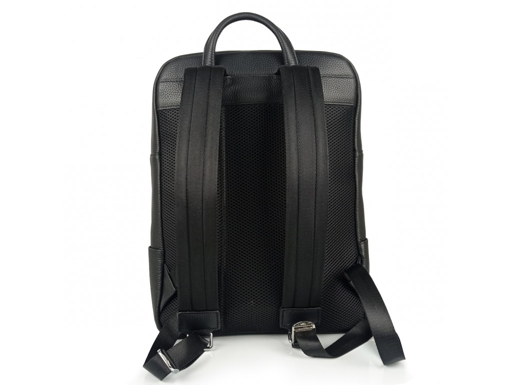Чоловічий шкіряний рюкзак чорного кольору Tiding Bag N2-191116-3A - Royalbag