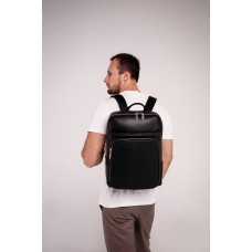 Мужской кожаный рюкзак черного цвета Tiding Bag N2-191116-3A - Royalbag
