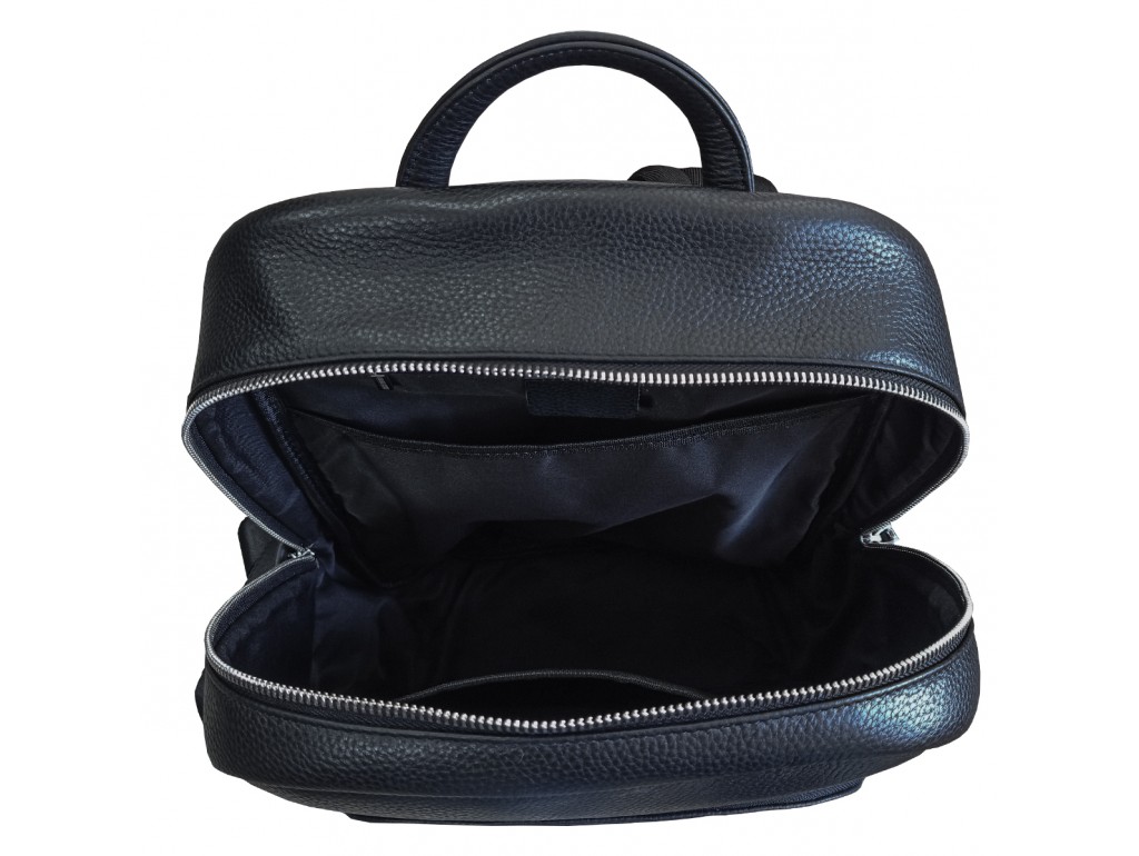 Мужской кожаный рюкзак черного цвета Tiding Bag N2-201218-3A - Royalbag