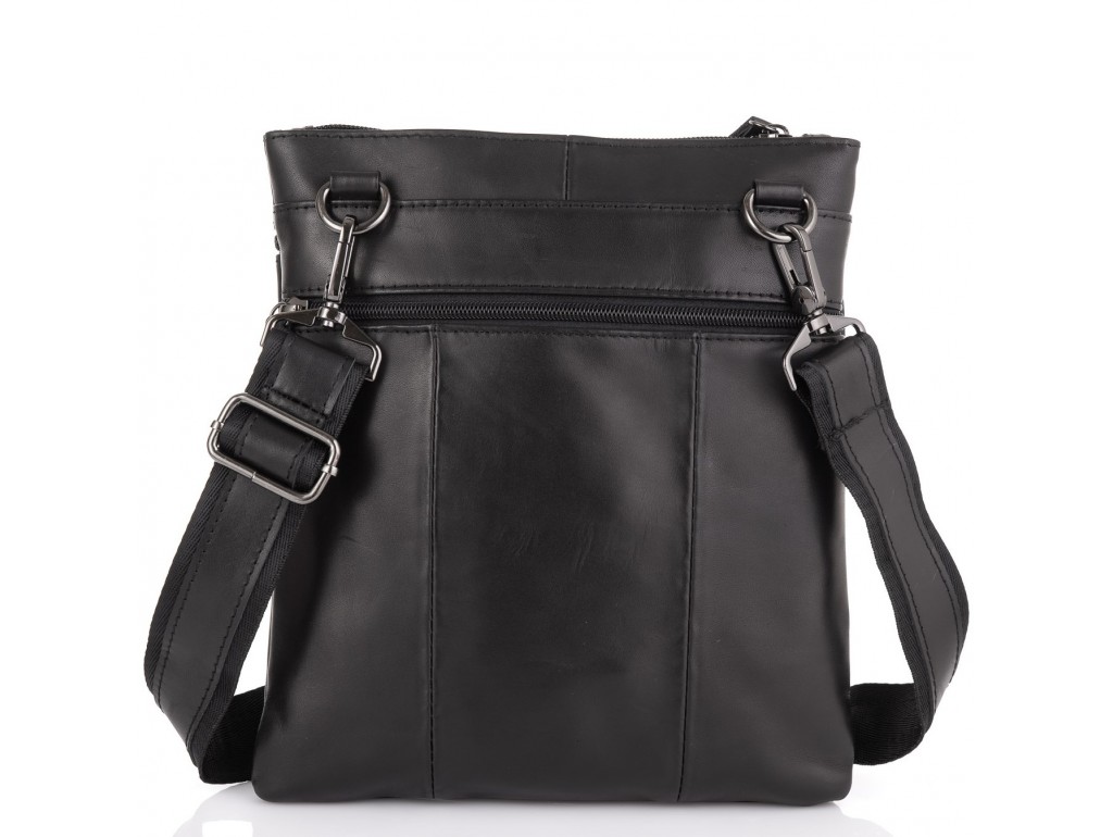 Черная мужская кожаная сумка через плечо Tiding Bag N2-8011A - Royalbag