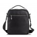 Мужская кожаная сумка-барсетка через плечо черная Tiding Bag NA50-1042A - Royalbag Фото 4