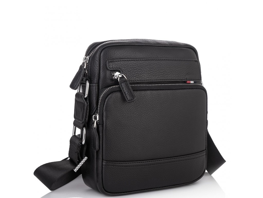 Компактная мужская кожаная сумка через плечо Tiding Bag NA50-8113A - Royalbag Фото 1