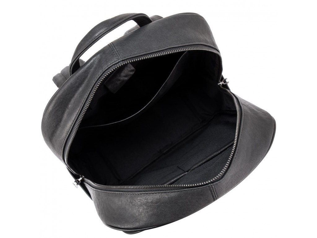 Кожаный черный мужской рюкзак Tiding Bag NM11-166A - Royalbag