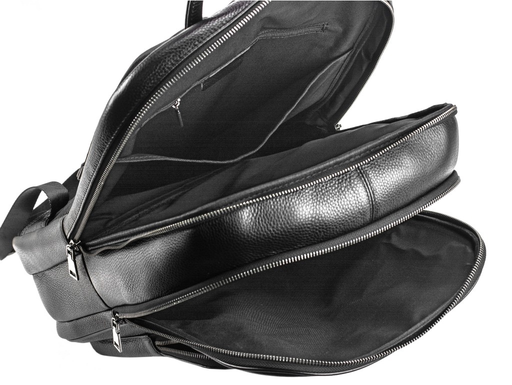 Мужской кожаный рюкзак для ноутбука на два отдела Tiding Bag NM18-005A - Royalbag