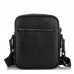 Мужская кожаная сумка через плечо черная Tiding Bag NM11-7515A - Royalbag Фото 5