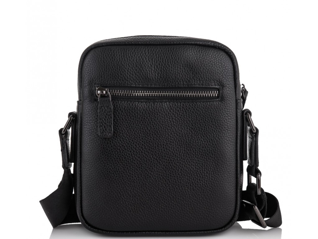 Мужская кожаная сумка через плечо черная Tiding Bag NM11-7515A - Royalbag