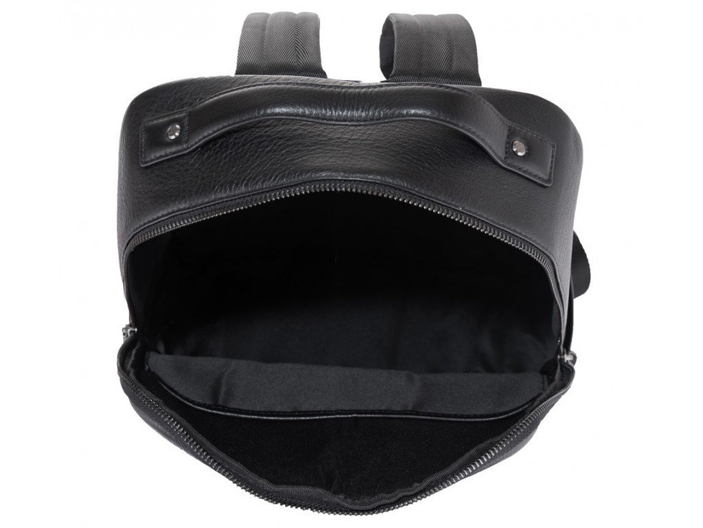 Молодежный городской рюкзак натуральная кожа черный Tiding Bag NM11-7537A - Royalbag