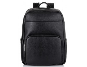 Мужской кожаный рюкзак для ноутбука черный Tiding Bag NM18-003A - Royalbag